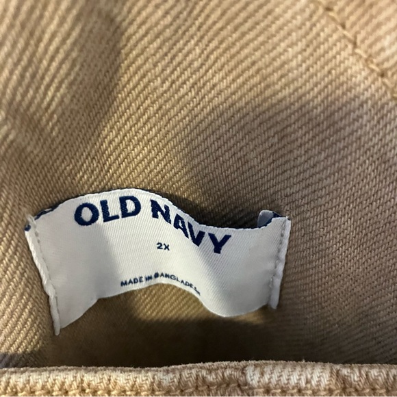 Comfy Old Navy Tan Corduroy Overall Shorts- 2X - Picture 9 of 10